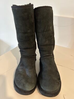 Ugg Classic Women's Tall Shearling Lined Boots - Black